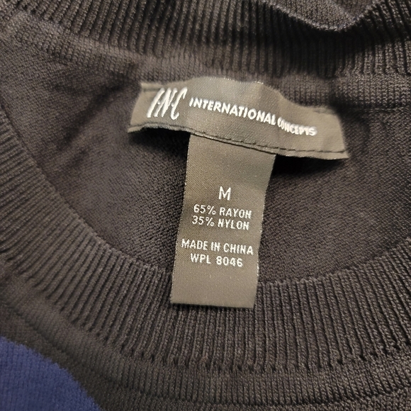 INC International Concepts striped sweater Size M - Picture 3 of 4